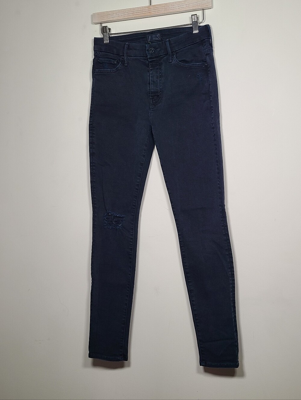 Mother High Waisted Looker Navy Jeans Size 26